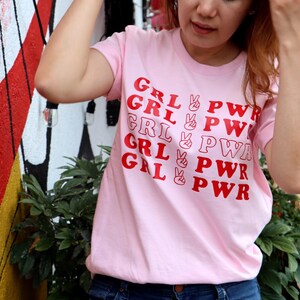 Camiseta feminista retrô: Camiseta Girl Power de algodão imagem 2