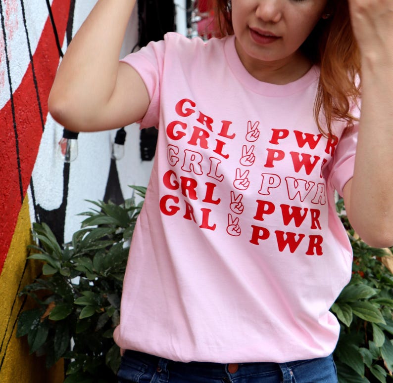 Camiseta feminista retrô: Camiseta Girl Power de algodão imagem 2