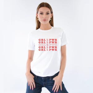 Camiseta feminista retrô: Camiseta Girl Power de algodão imagem 4