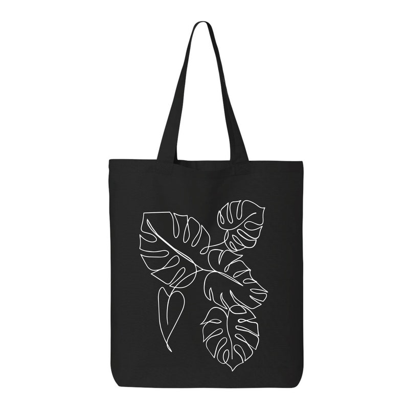 Botanic Leaf Tote Bag Friendly Bag Shopping Bag Plant | Etsy