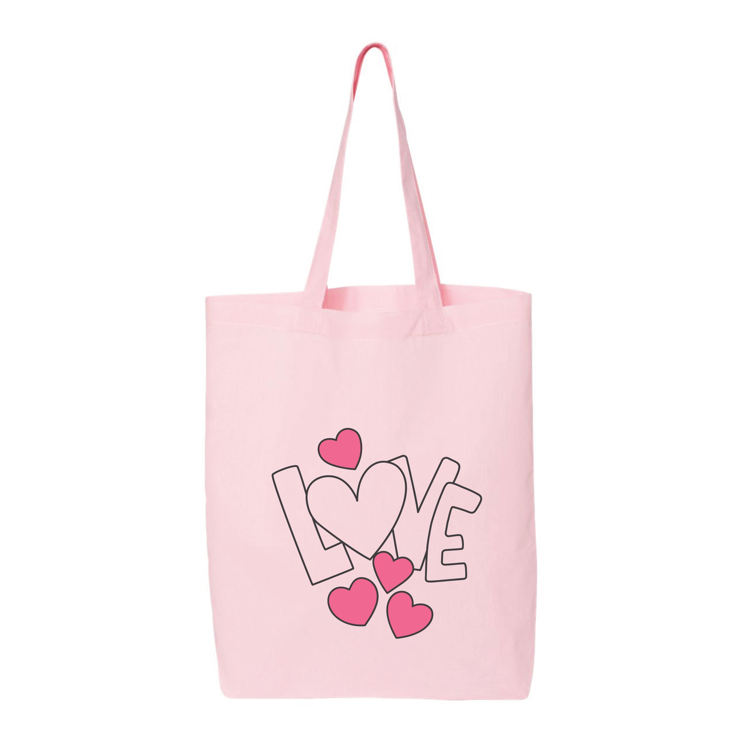 Neon Pink Studded Decor Heart Design Novelty Bag