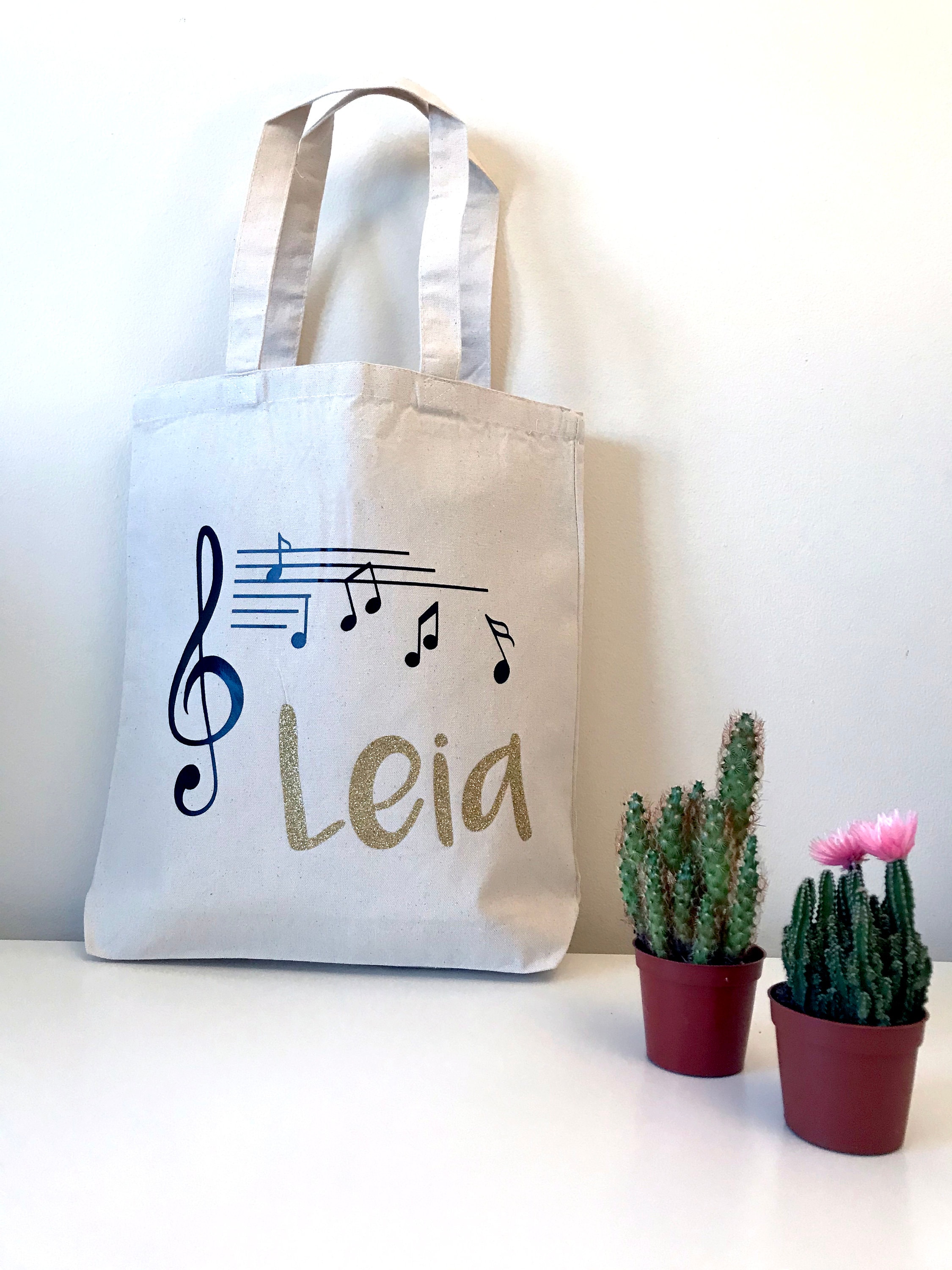 Music Tote Bag Personalized Tote bag Musician Gift Piano Etsy