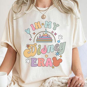 T-shirt Magic Kingdom, motif château rétro, chemise de style Disney vintage (unisexe TP-XXL, coton pré-rétréci, col côtelé athlétique) image 5