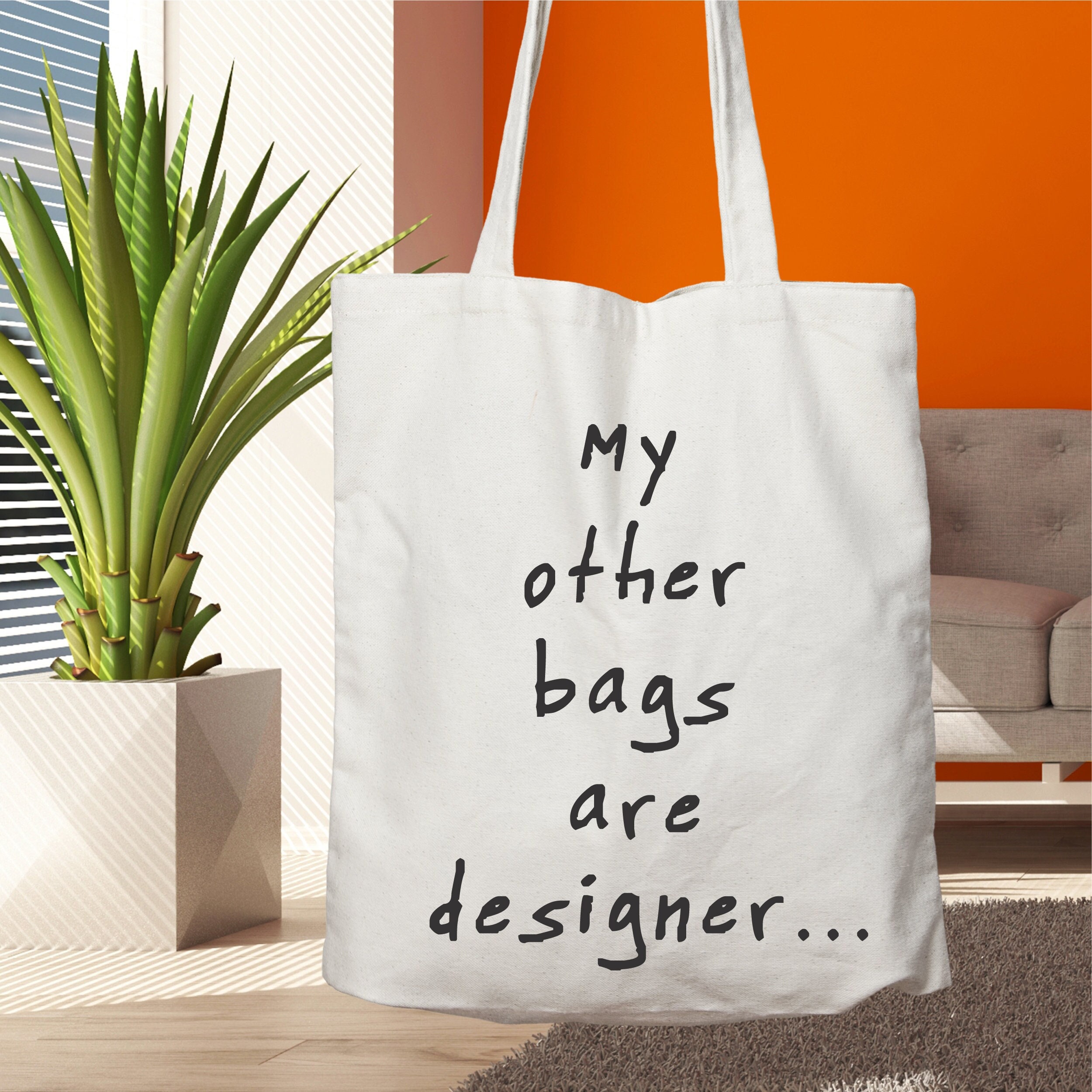 My Other Bag is Designer Gift for Her Grocery Bag Cotton Tote Bag Book Bag Tote Bag for Women Shoulder Bag Trendy Tote Bag Retro Bag Etsy