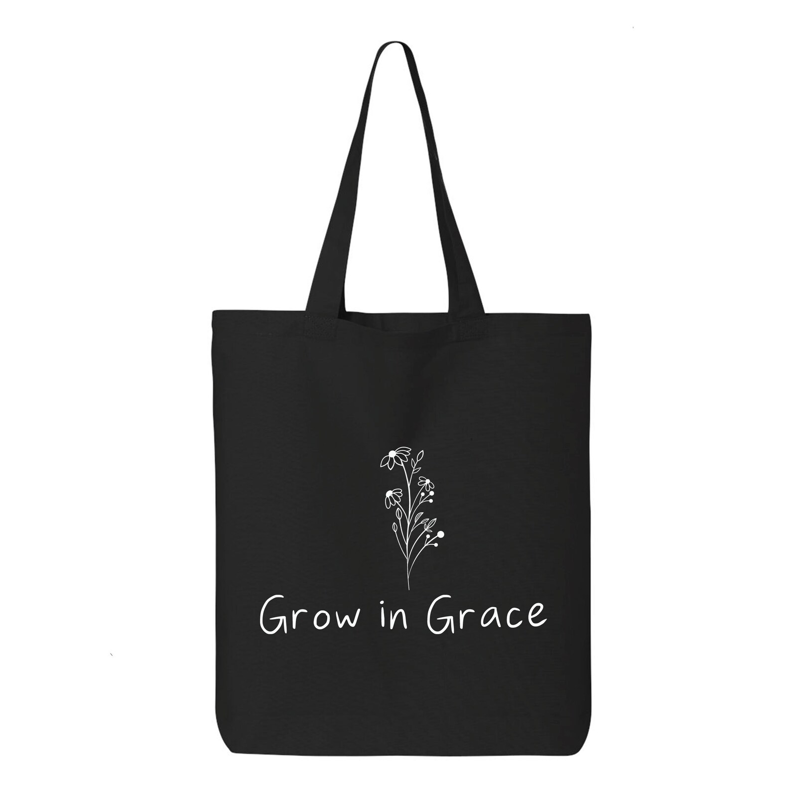 Grow in Grace Tote Bag Friendly Bag Shopping Bag Organic Etsy