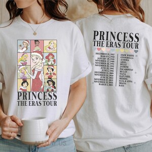 Princess Eras Tour Nostalgic Tribute Tee - Disney Family Shirt, Buttery Soft Cotton, Classic Fit - Unisex Toddler to Adult