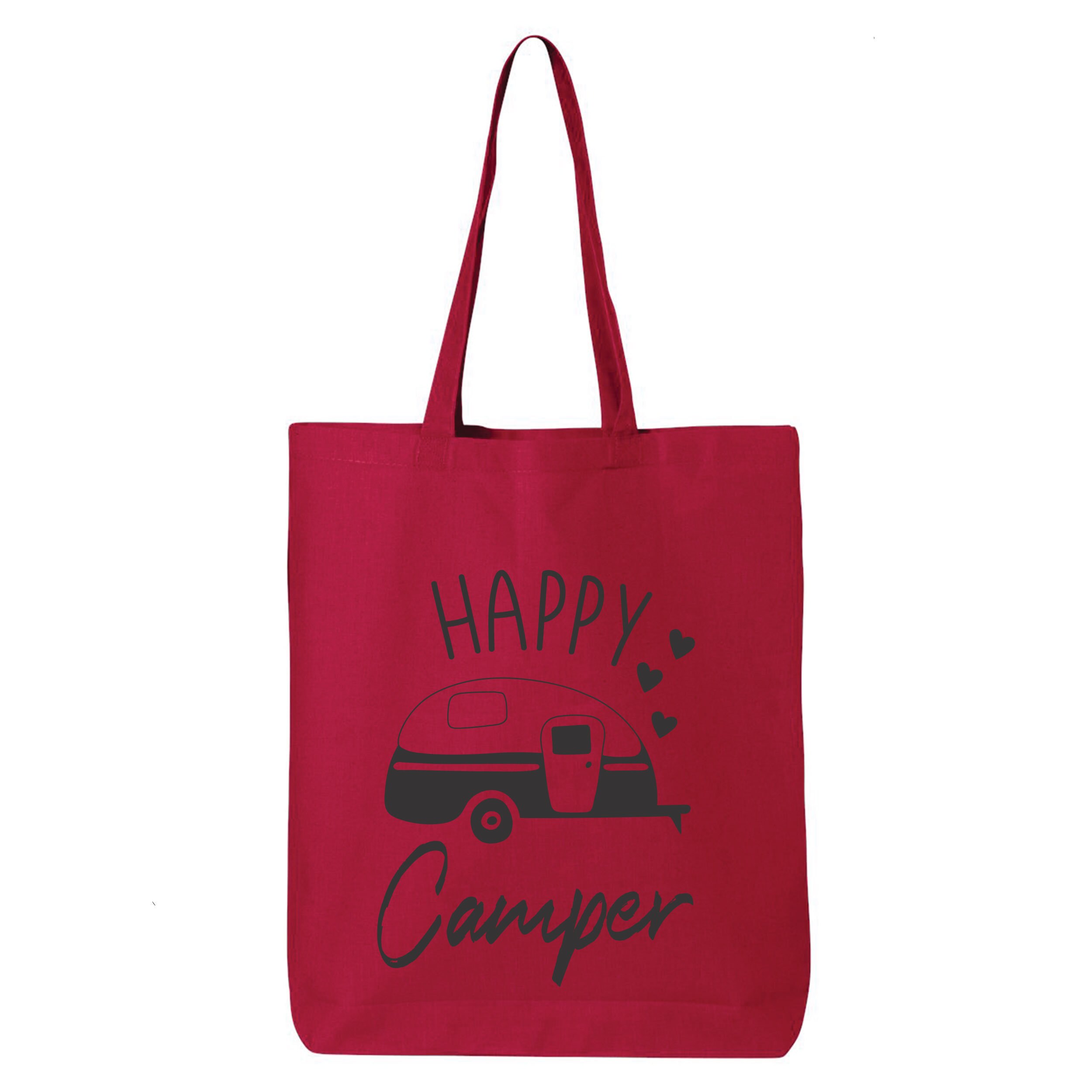 Happy Camper Tote Bag Shopping Bag Wanderlust Explore Etsy