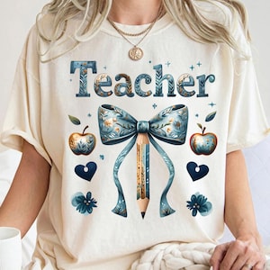 Retro Lehrer T-Shirt: Weiche Baumwollmischung, Back To School 2025