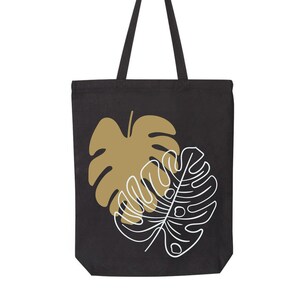 Botanical Leaf Tote Bag: Eco-Friendly Cotton Canvas image 5