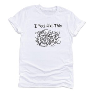 Funny Graphic Hoodie - "I Feel Like This" Soft Cotton Blend Sweatshirt image 6