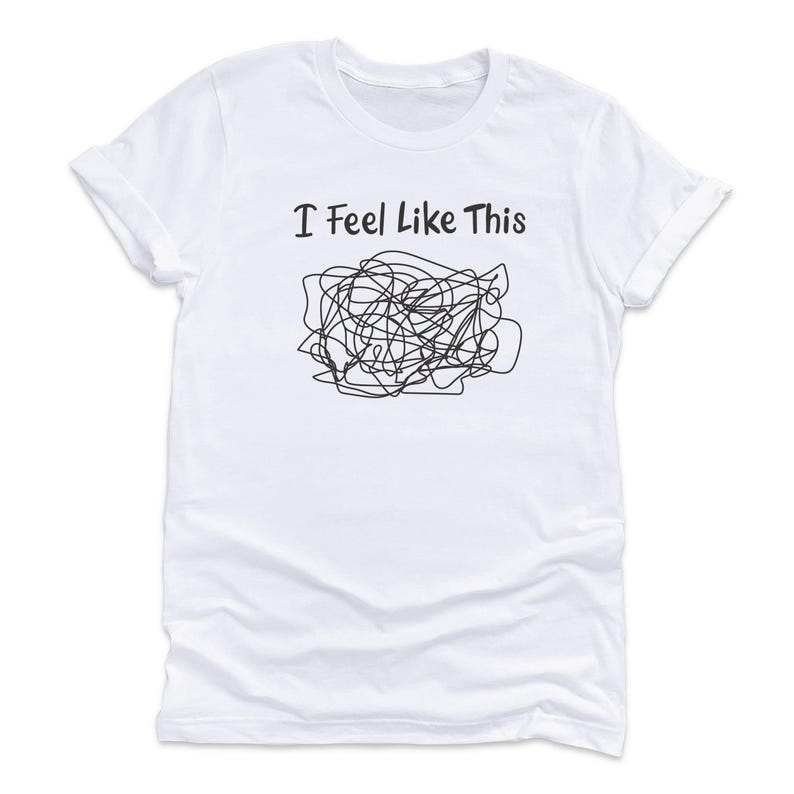 Funny Graphic Hoodie - "I Feel Like This" Soft Cotton Blend Sweatshirt image 6