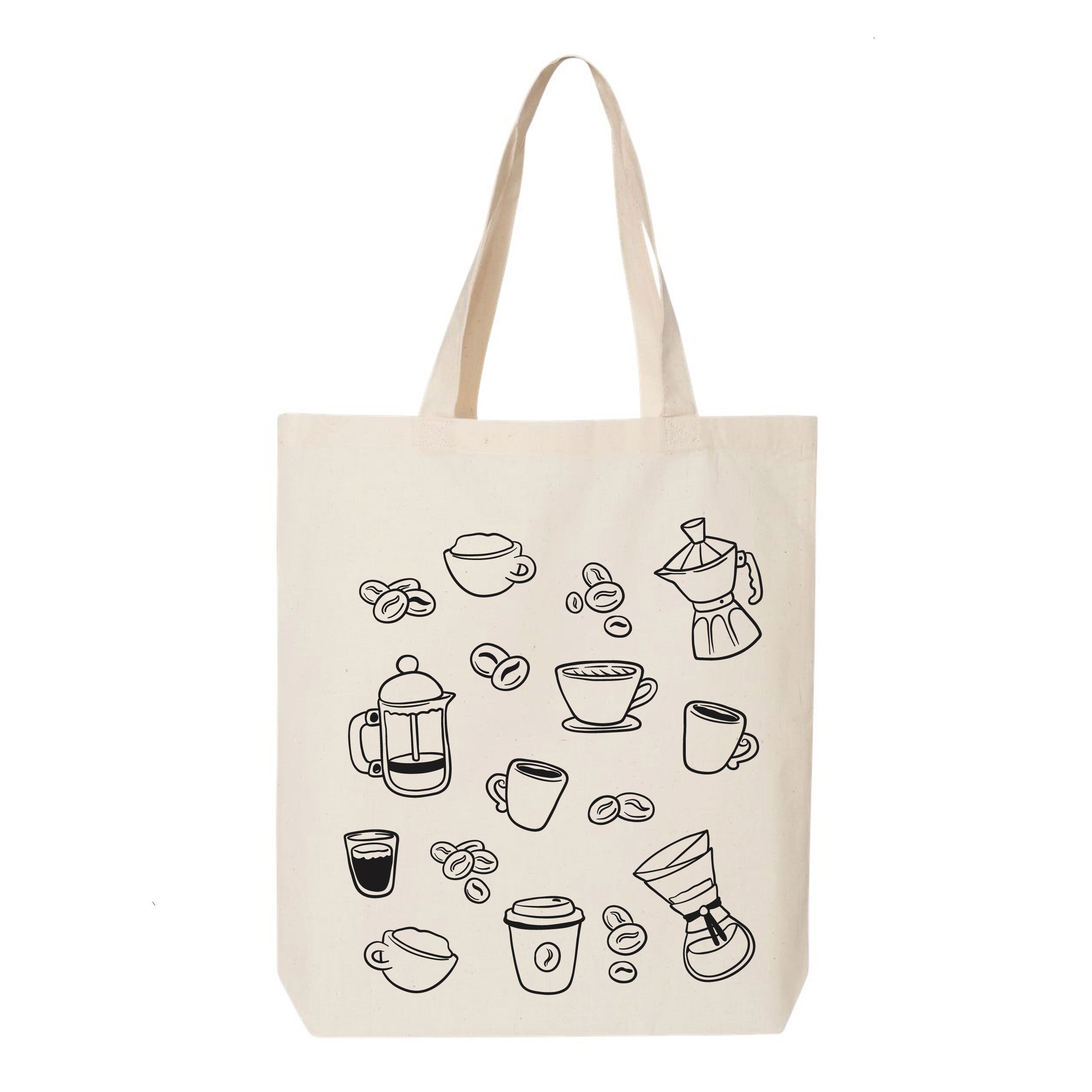 Coffee Tote Bag Coffee Lover Friendly Bag Shopping Bag | Etsy