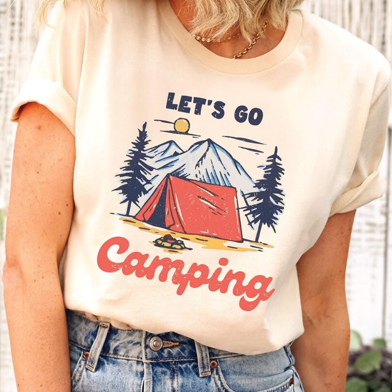 Camping Graphic Tee: Unisex Soft Cotton, Eco Friendly Shirt image 4