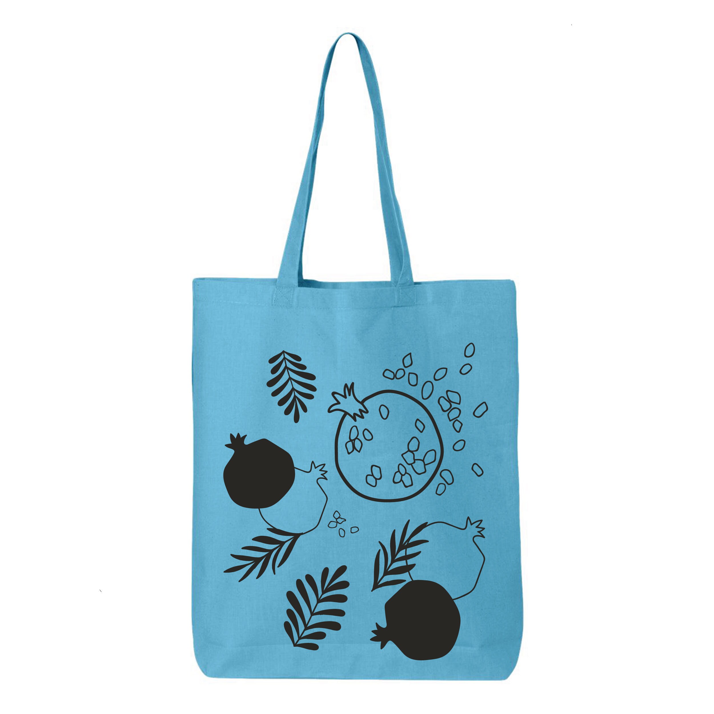 Mediterranean Lemon Pomegranate Beaded Handheld Tote