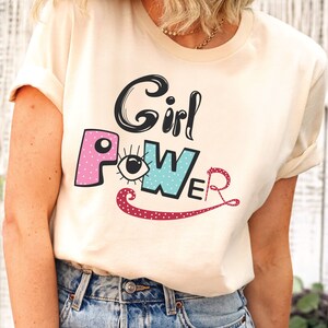 Camiseta &quot;Girl Power&quot;, camiseta feminista, igualdad de derechos, camiseta inspiradora, poder femenino, camiseta &quot;Women Power&quot;, camiseta &quot;Rights for Women&quot;, camiseta feminista