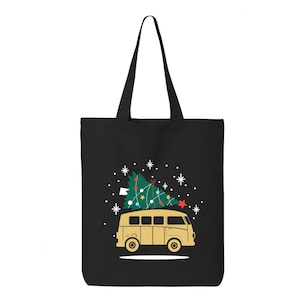 Christmas Tree Tote Bag, Friendly Bag, Christmas Gift, Shopping Bag, Cotton Tote Bag, Merry Christmas, Gift For Her, Vacation Tote