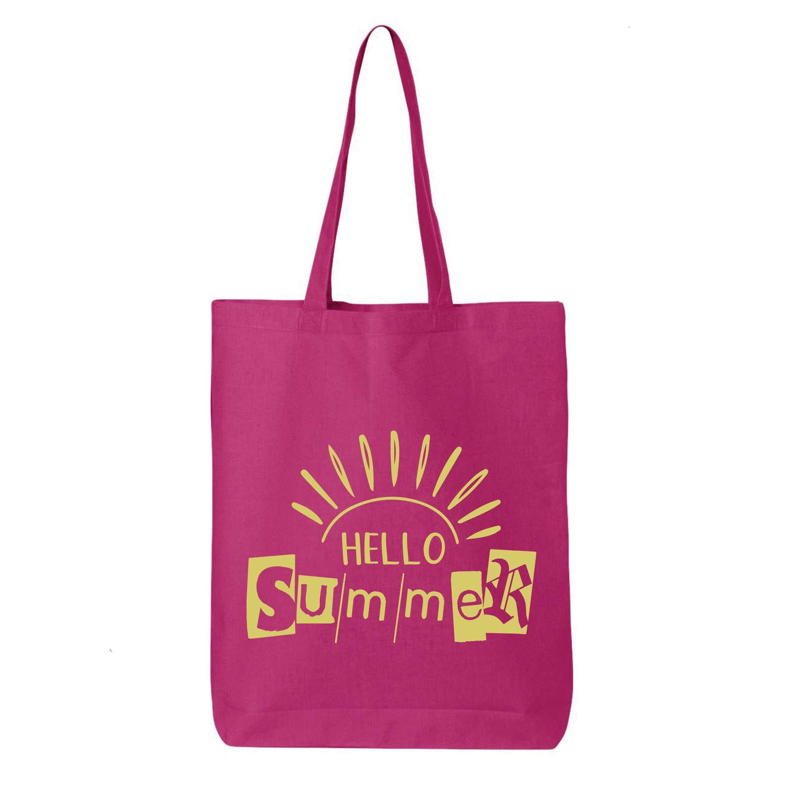 Hello Summer Tote Bag Summer Vibes Tote Bag Friendly Bag Etsy