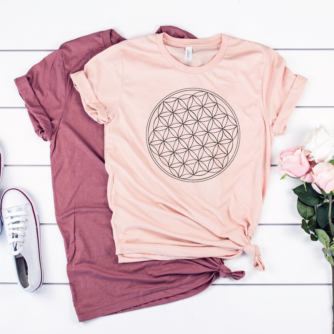 Flower of Life Shirt, Spiritual Shirt, Meditation Shirt, Yoga Shirt