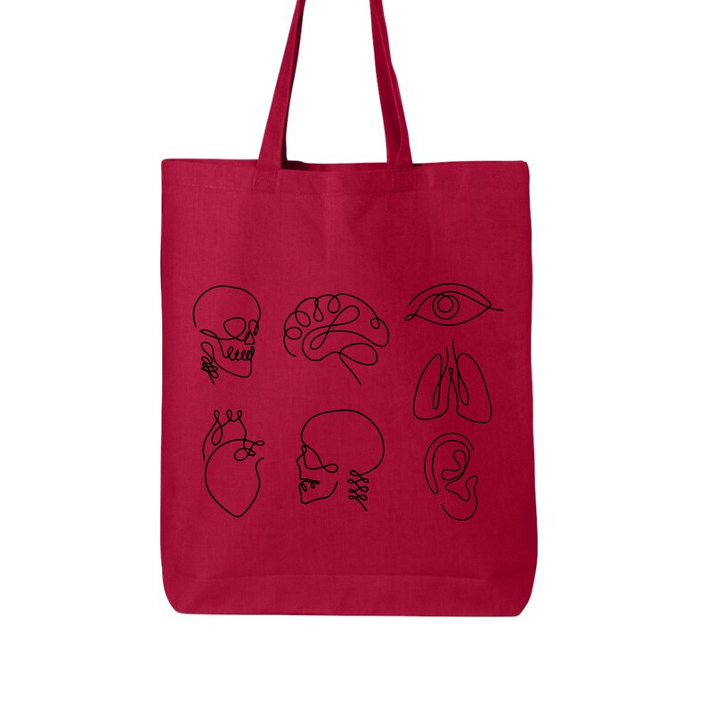 Human Anatomy Tote Bag Friendly Bag Shopping Bag Canvas Etsy