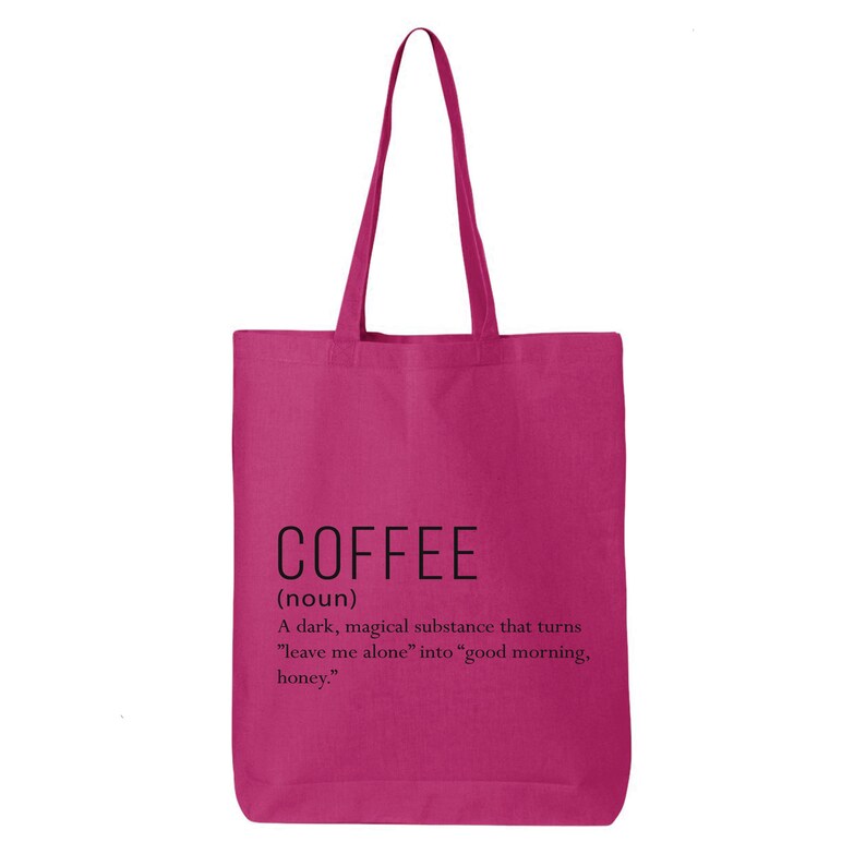 Coffee Tote Bag Friendly Bag Minimal Tote Bag Farmers - Etsy