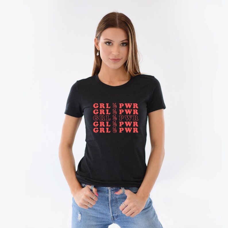 Camiseta feminista retrô: Camiseta Girl Power de algodão imagem 5