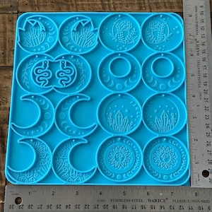 Silicone Mold Moon Pendants- Jewelry Making - Keychains - Epoxy