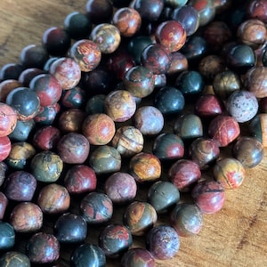 Picasso Jasper Bead Strands - 4mm 6mm 8mm