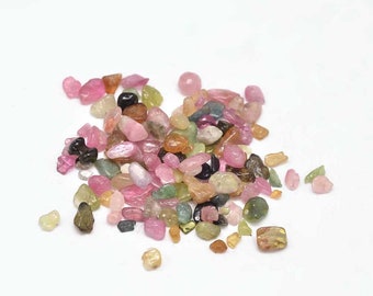 500g Mini Tourmaline Chip Beads - No Hole