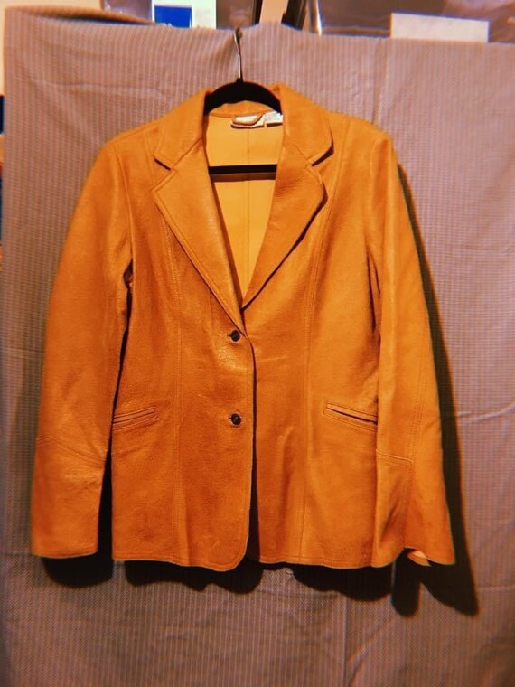 Vintage Leather Blazer