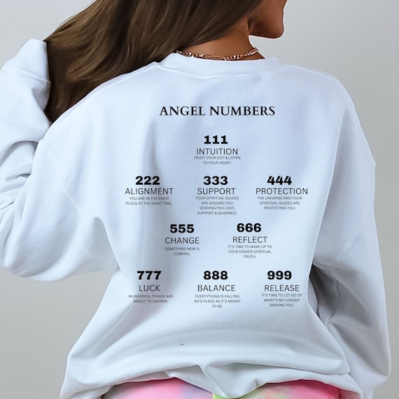 Angel Numbers Chart Sweatshirt