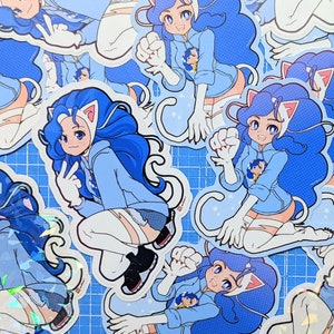 Darkstalkers lucky cat Felicia hoodies vinyl stickers