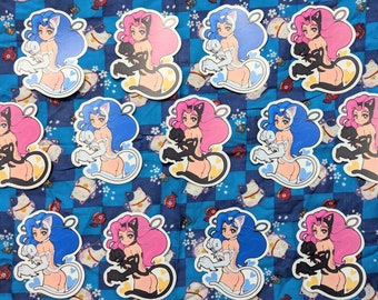 Darkstalkers Felicia vinyl stickers