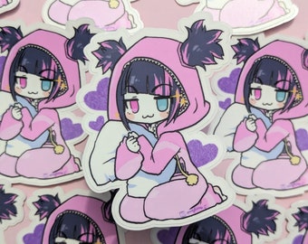 Street Fighter 6 chibi Juri stickers (ver. pajama)