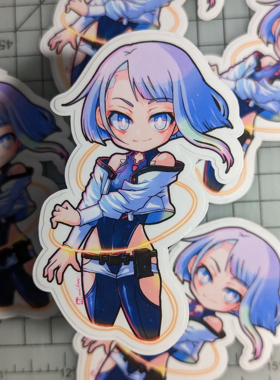 Cyberpunk Edgerunners Rebecca Anime Girl Sticker Vinyl Decal Phone