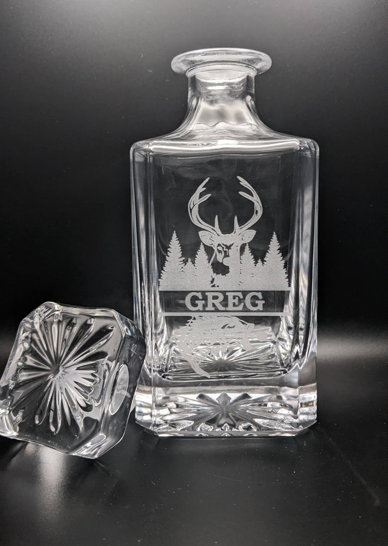 Whiskey Decanter Set Personalized Barware Wedding Gift Etsy