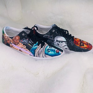 Hand painted Disney shoes Disney vans Hand painted Star Wars shoes Star wars shoes Star Wars Vans Disney Star Wars Shoes