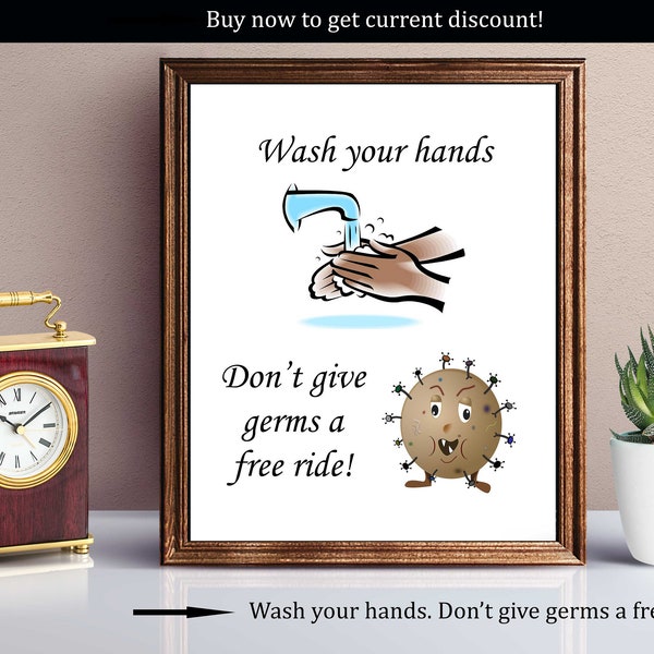 Employee Wash Hand Sign Funny - Etsy