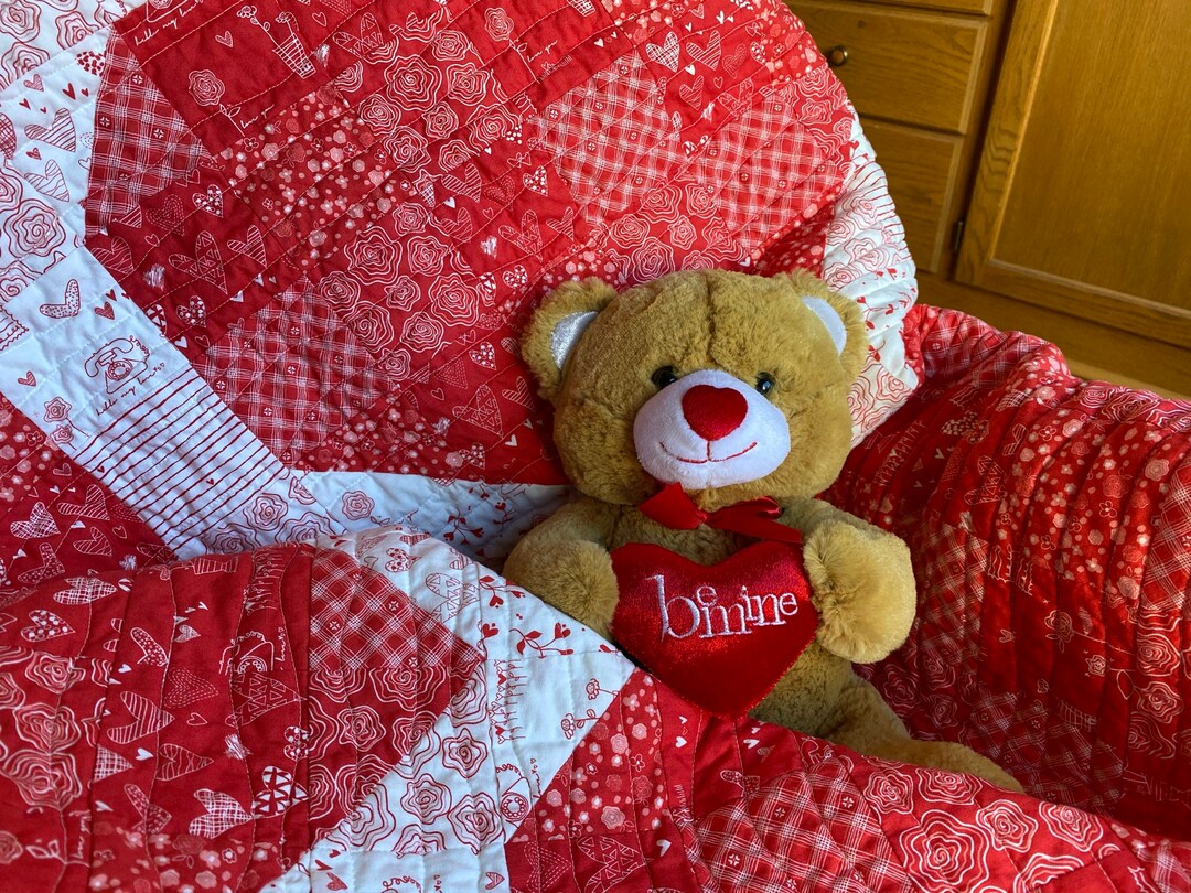 Handmade Heirloom Quality Heart Quilt One of a Kind Cuddly Etsy