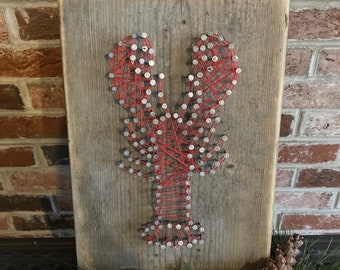 Lobster string art