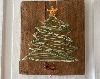 Christmas tree string art