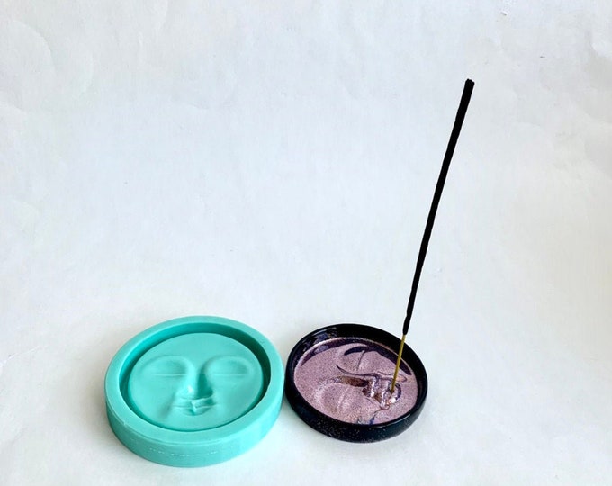 Face Incense Holder Mold // Silicone Mold // Functional Mold for Resin