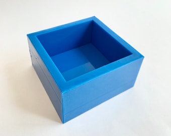 2 inch deep block silicone mold // deep silicone mold for casting // resin casting mold // square block mold //shiny block molds // AaJMolds