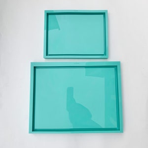Rectangular tray silicone mold for resin // rolling tray mold // tray silicon mould // shiny and smooth finish