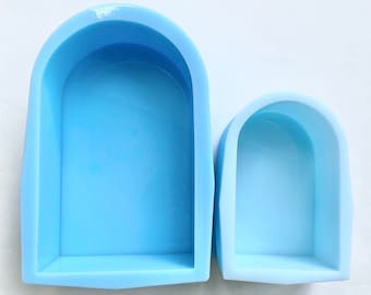 3" Deep Arch Block mold // Silicone mold for resin casting  // molds for flower preservation