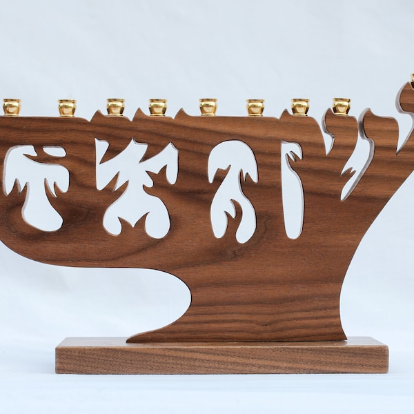 Tree of Life/Etz Chaim Hanukkah Menorah