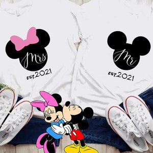 Disney Wifey Hubby honeymoon shirts, Bride and Groom honeymoon Shirts, Mr and Mrs tee, Just Married Shirt, unisex Just Married Shirts