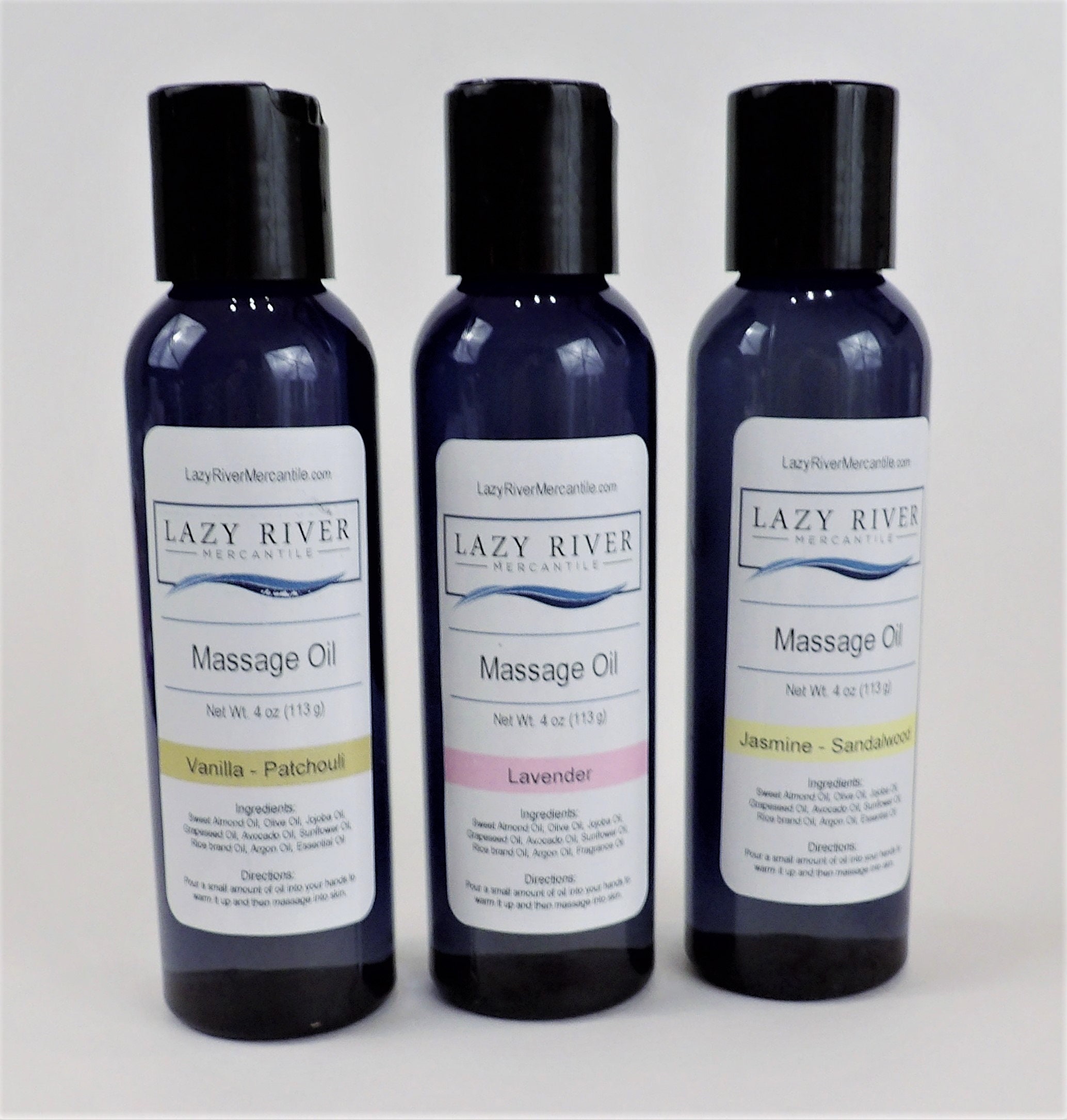 Massage Oil 4 oz Bottle Pick from 3 different scents Etsy
