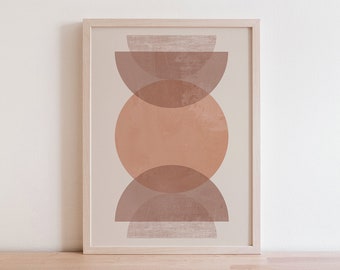 Geometric Arch Print | Arches Print | Half Circle Art | Boho Wall Art | Shape Art | Minimalist Art | Modern Art | Digital Print