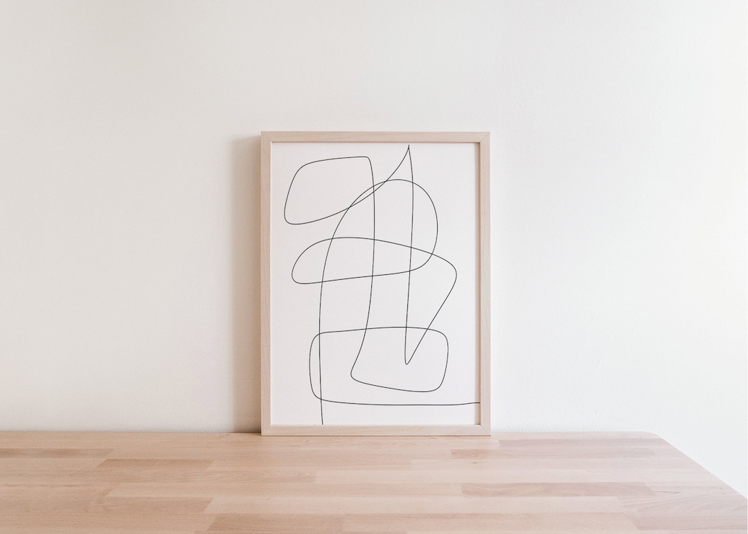 Scribble Art | One Line Art | Minimalist Line Art | Fine Line Art Print ...