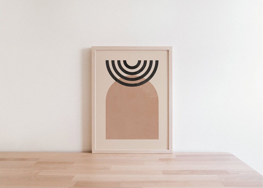Archway Art Print | Geometric Arch Print | Half Circle Art | Boho Wall ...